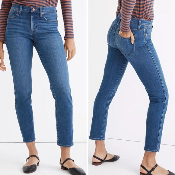 NEW Madewell Mid-Rise‎ Stovepipe Jeans in Leman Wash: TENCEL, 26 - Picture 1 of 12